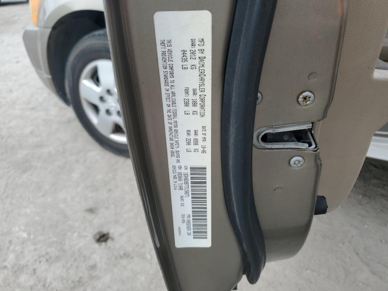 2007 Dodge Caliber VIN: 1B3HB28B77D150271 Lot: 46069845