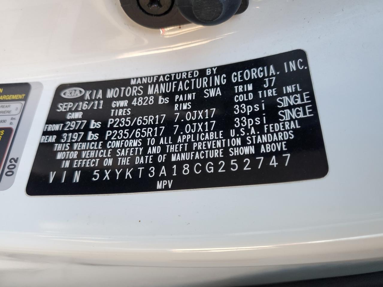 2012 Kia Sorento - Image 13