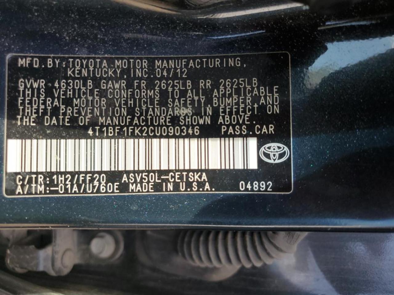 2012 Toyota Camry - Image 14