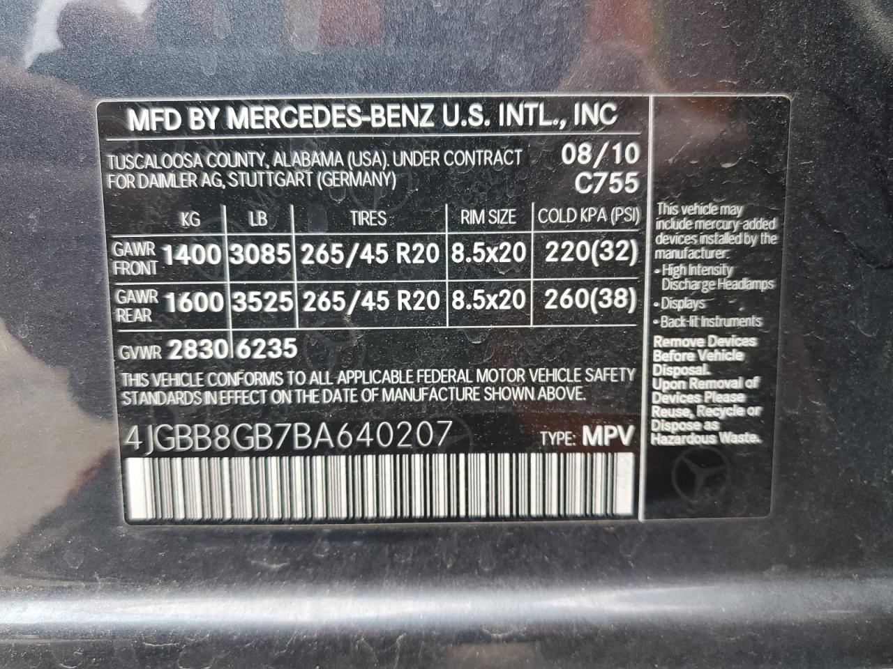 2011 Mercedes-Benz M-klasse - Image 12