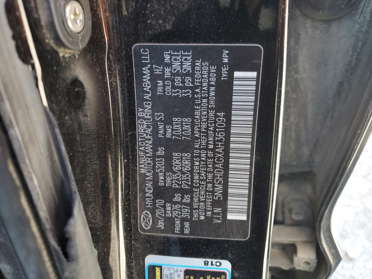 2010 Hyundai Santa Fe - Image 13