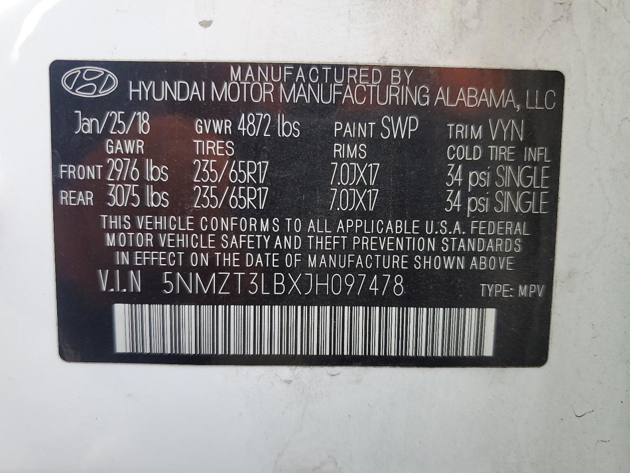 2018 Hyundai Santa Fe - Image 14