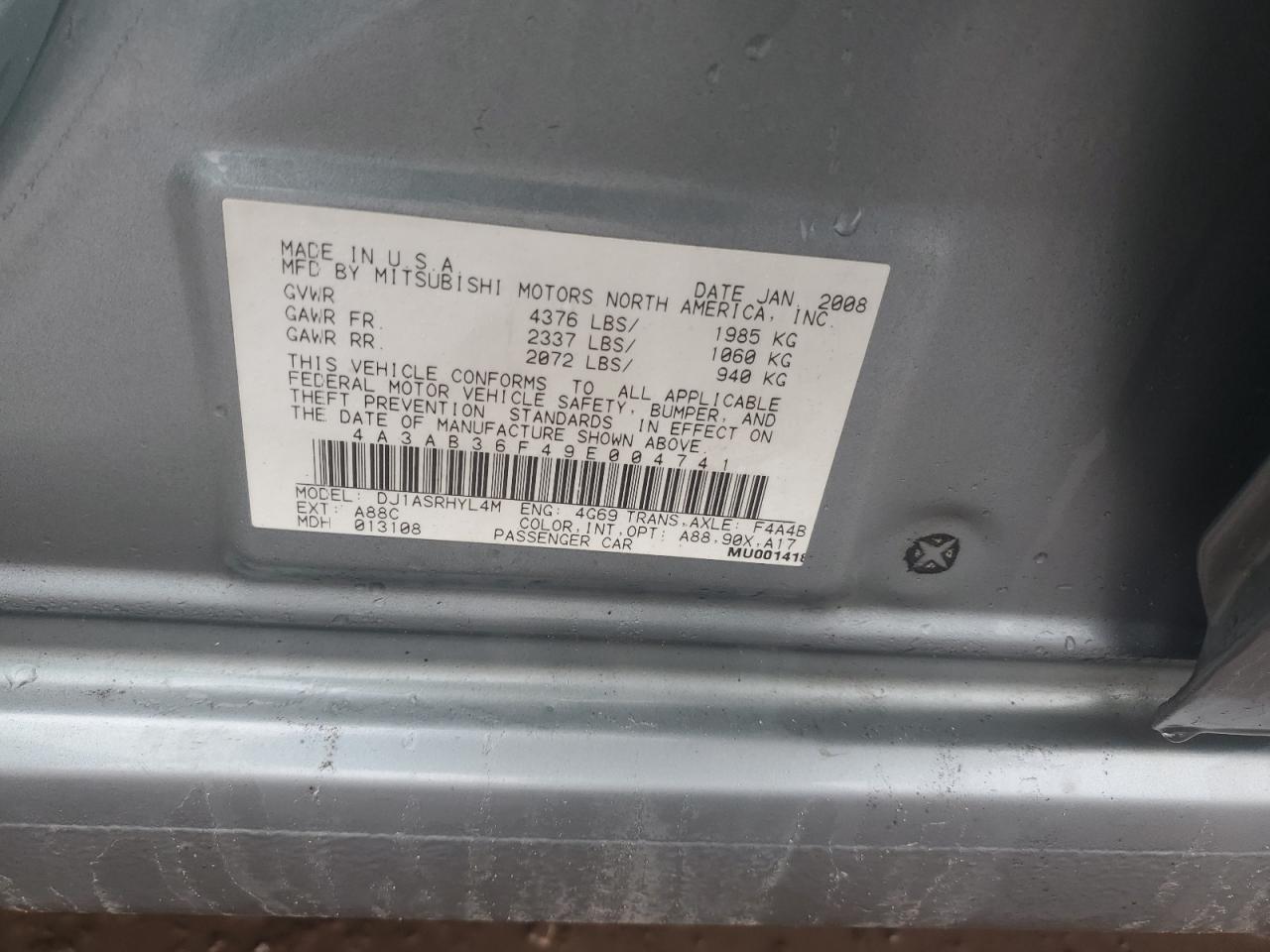 2009 Mitsubishi Galant - Image 14