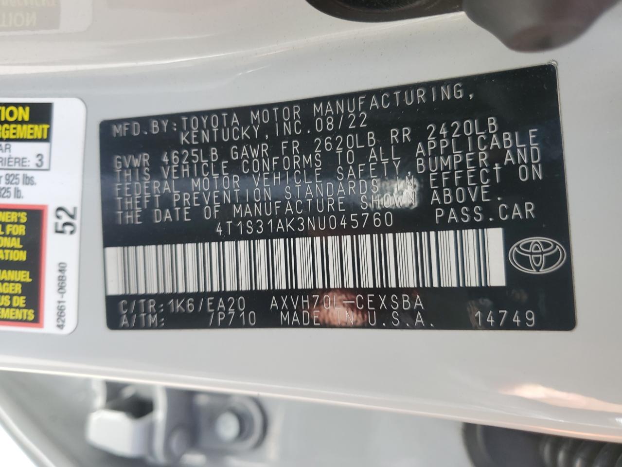 2022 Toyota Camry - Image 15