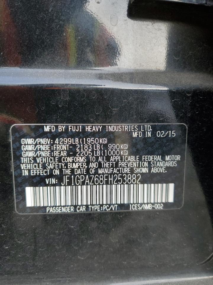 2015 Subaru Impreza Sport Limited VIN: JF1GPAZ68FH253882 Lot: 45608945