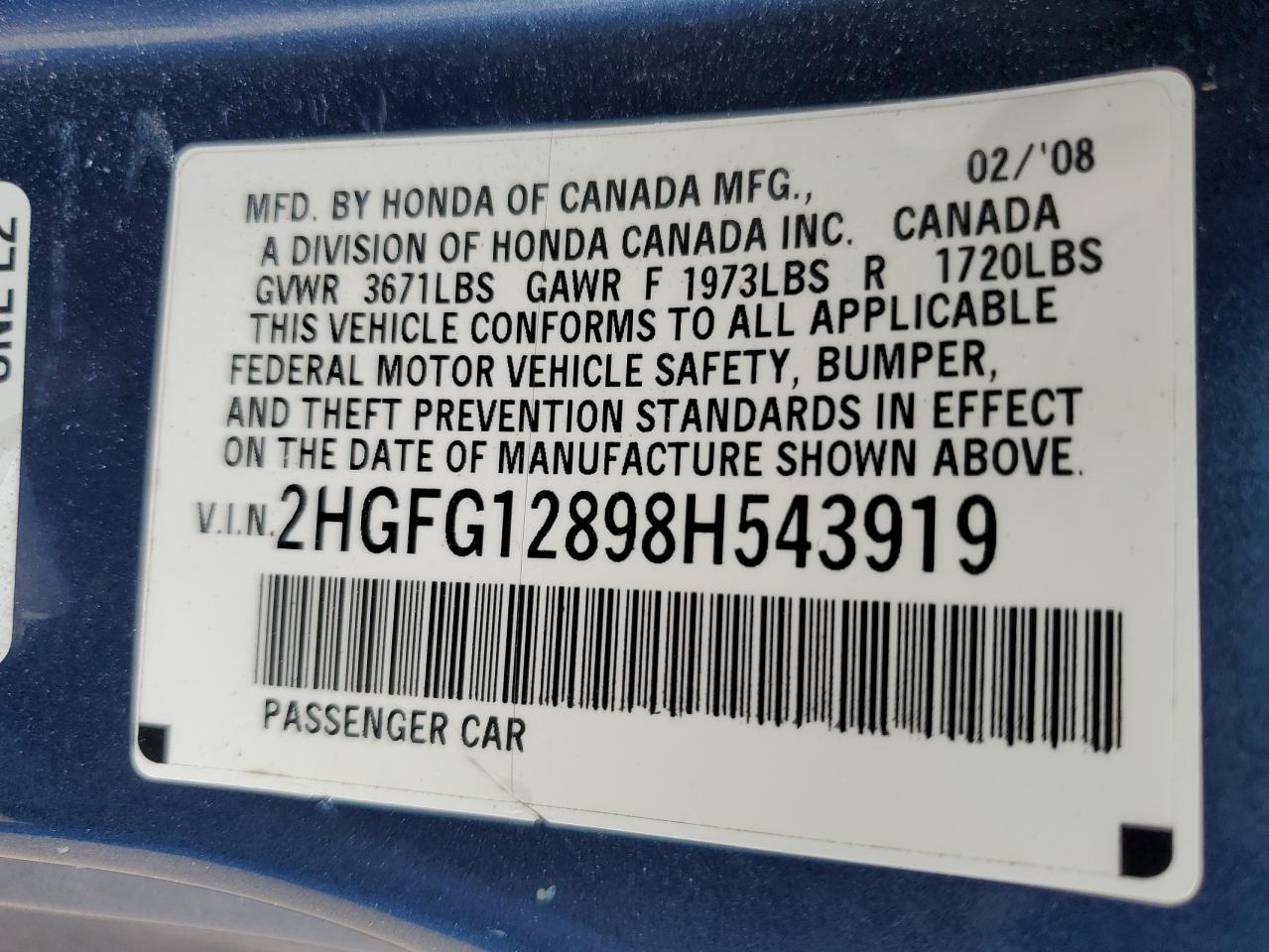 2008 Honda Civic - Image 12