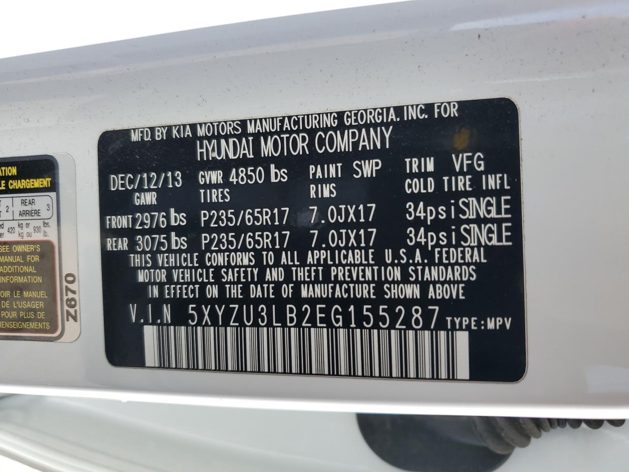 2014 Hyundai Santa Fe - Image 14