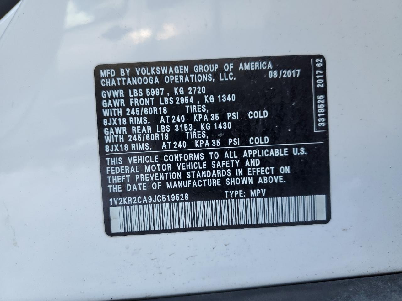 2018 Volkswagen Atlas - Image 13