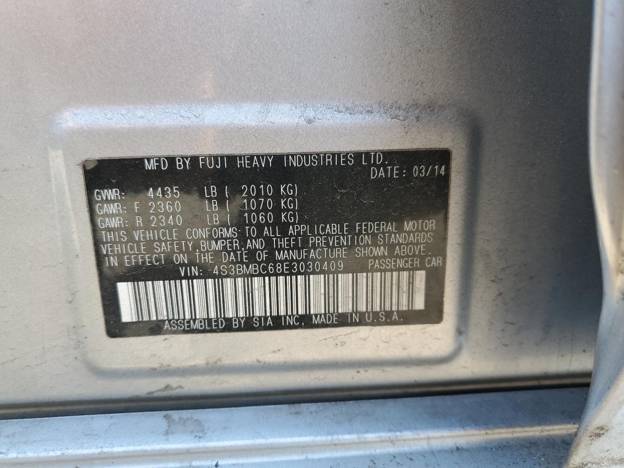 2014 Subaru Legacy - Image 12