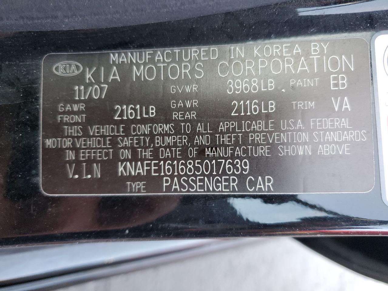 2008 Kia Spectra - Image 13