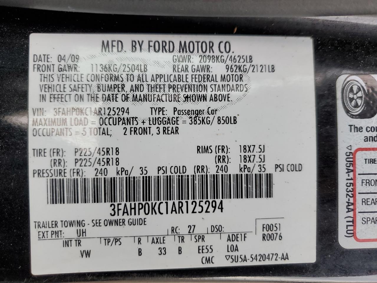 2010 Ford Fusion - Image 14