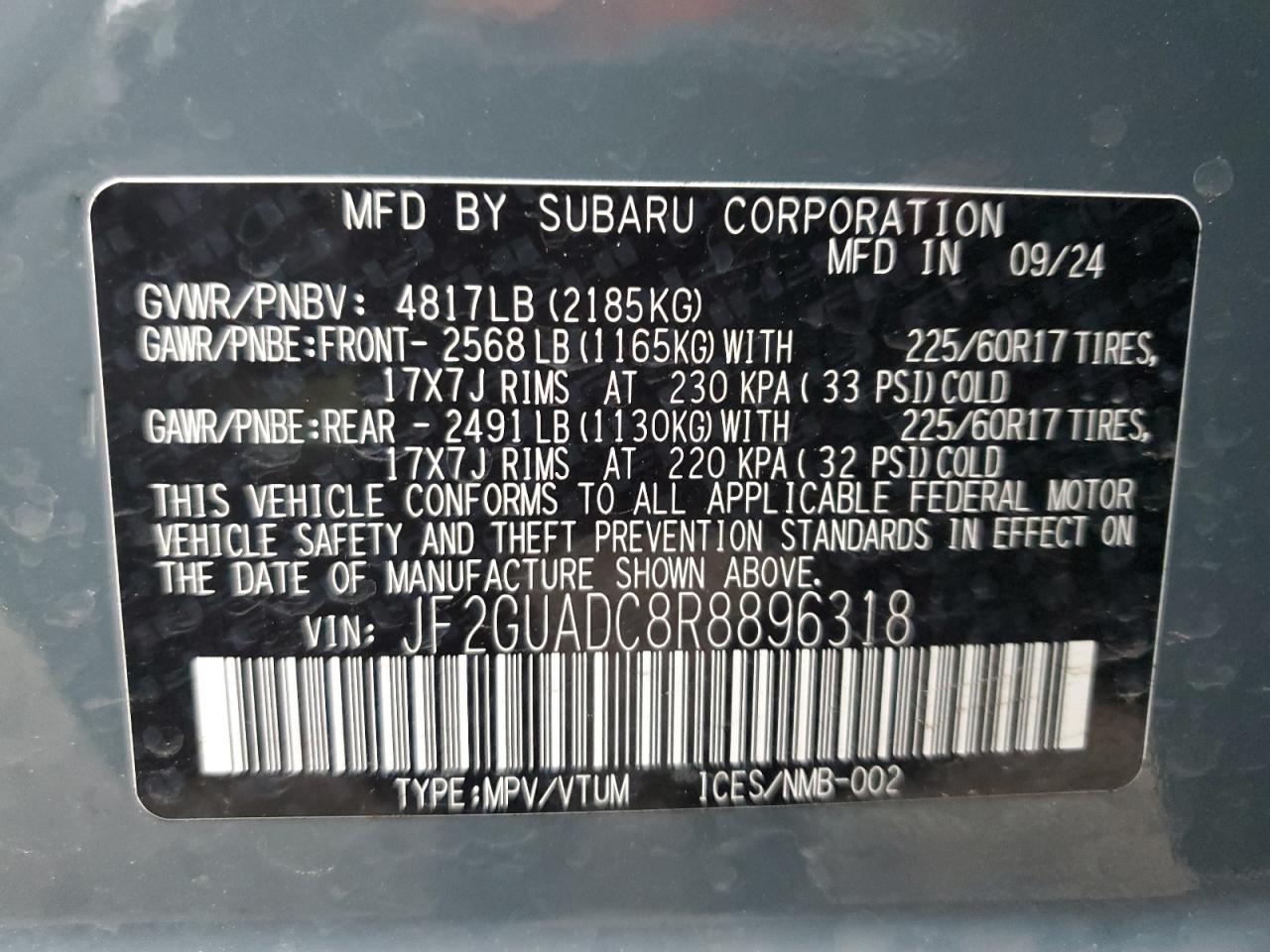 2024 Subaru XV - Image 12