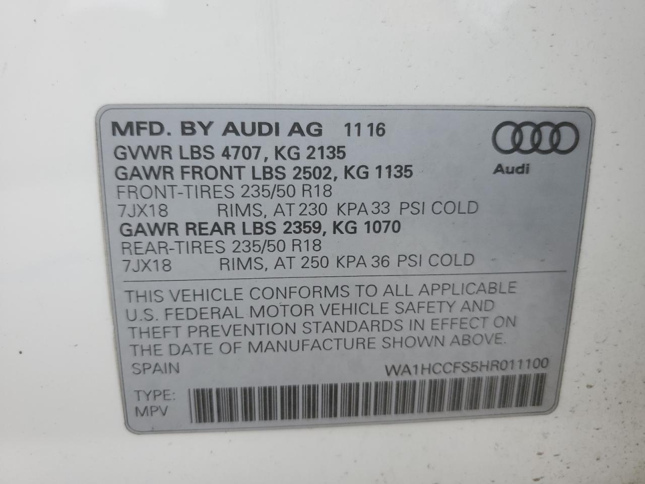 2017 Audi Q3 - Image 12