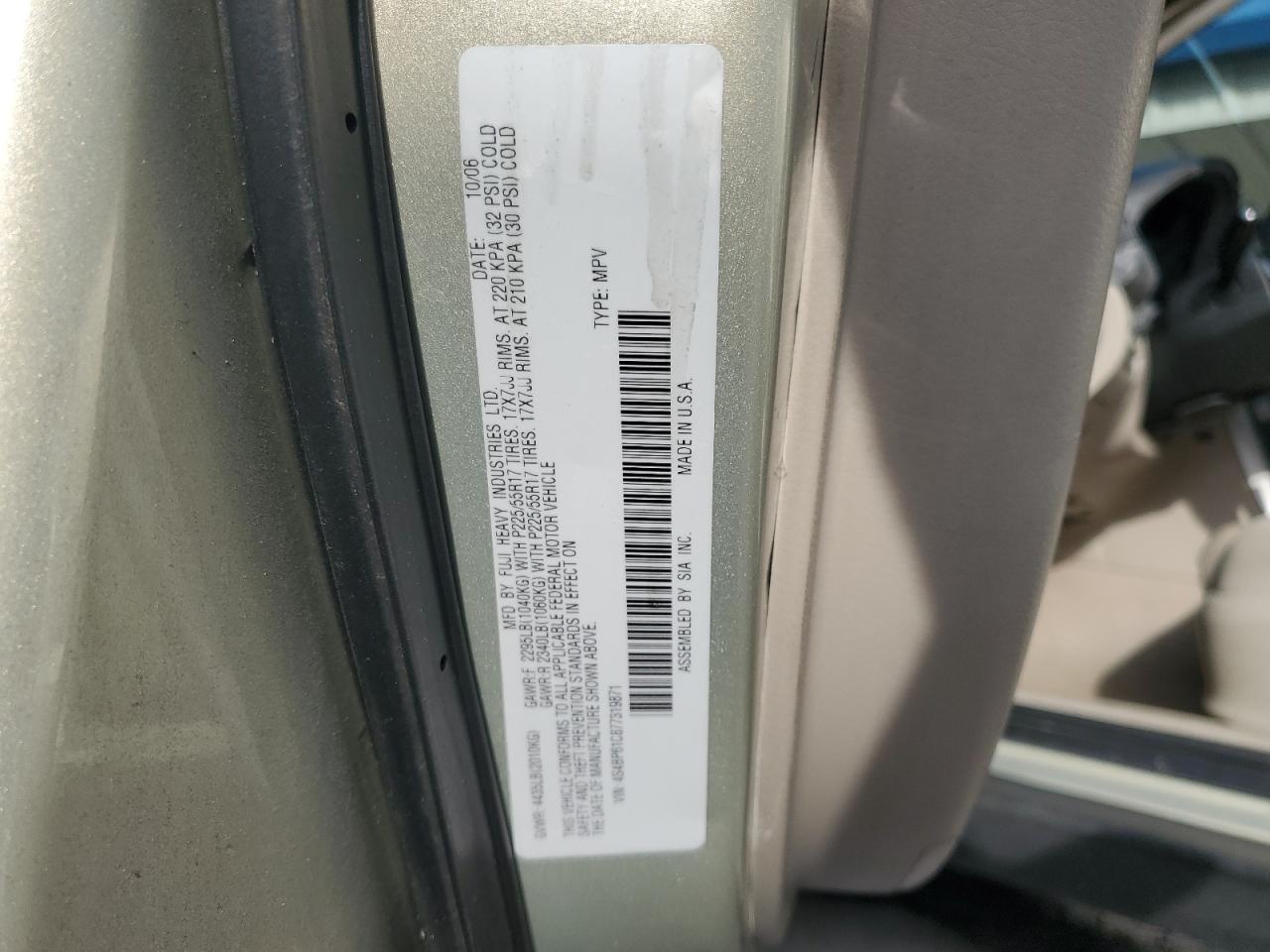 2007 Subaru Outback - Image 12