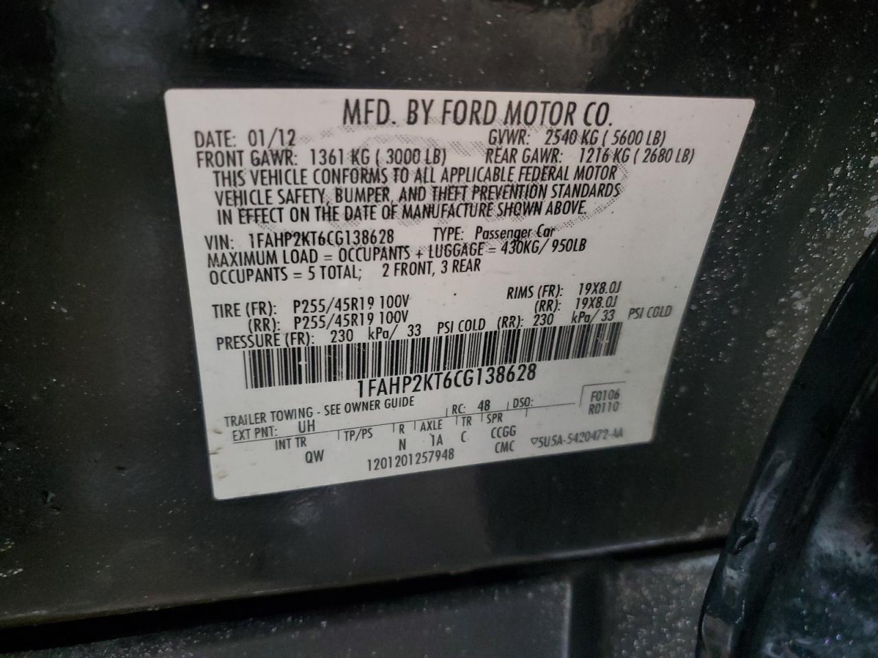 2012 Ford Taurus - Image 12