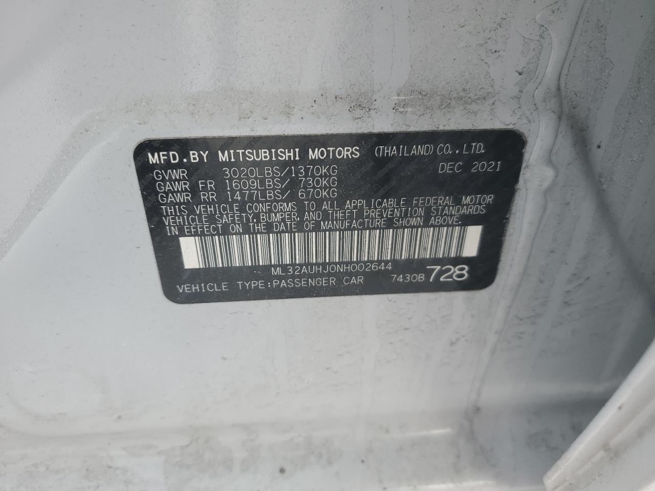 2022 Mitsubishi Mirage - Image 13