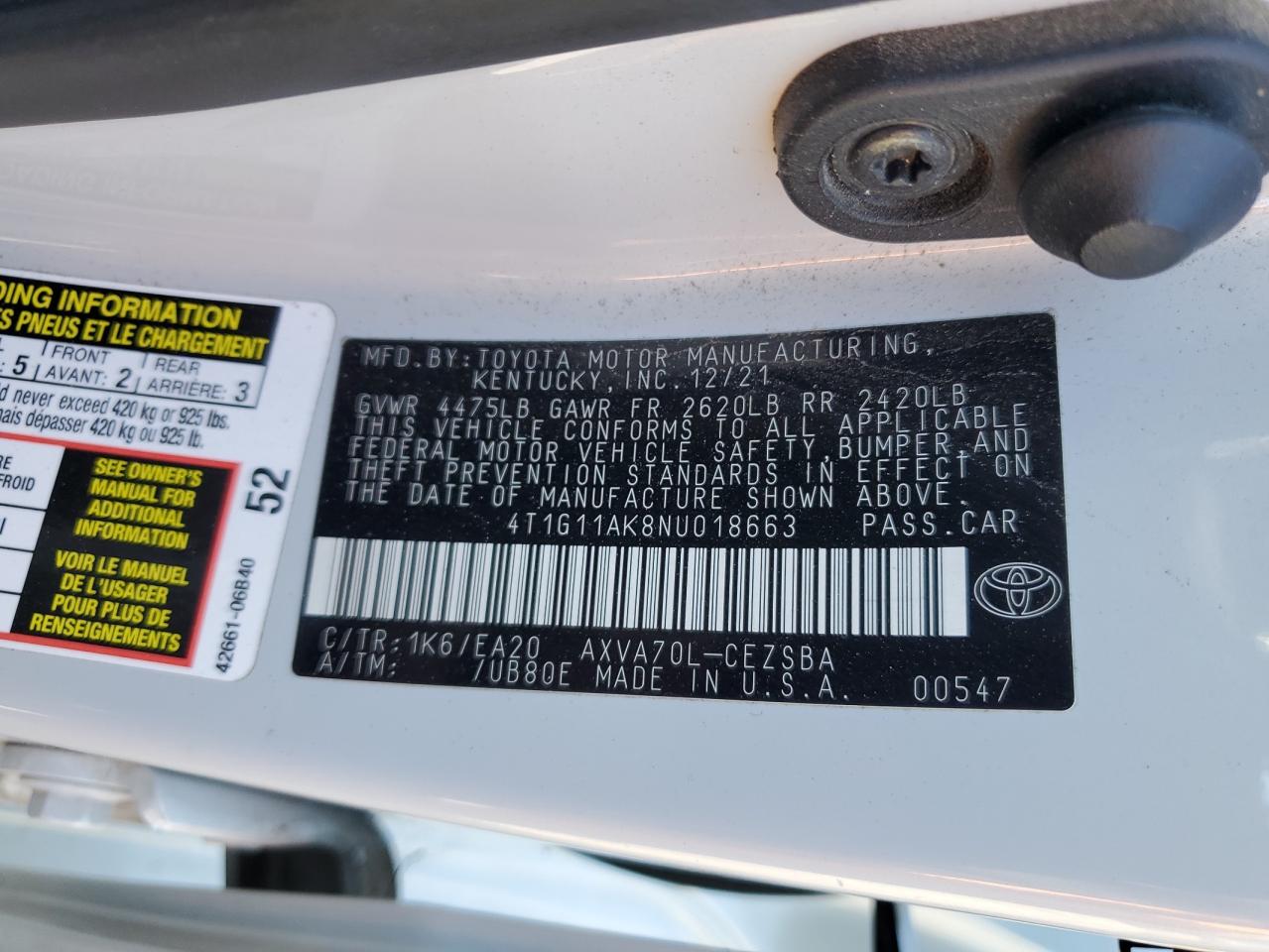 2022 Toyota Camry - Image 14