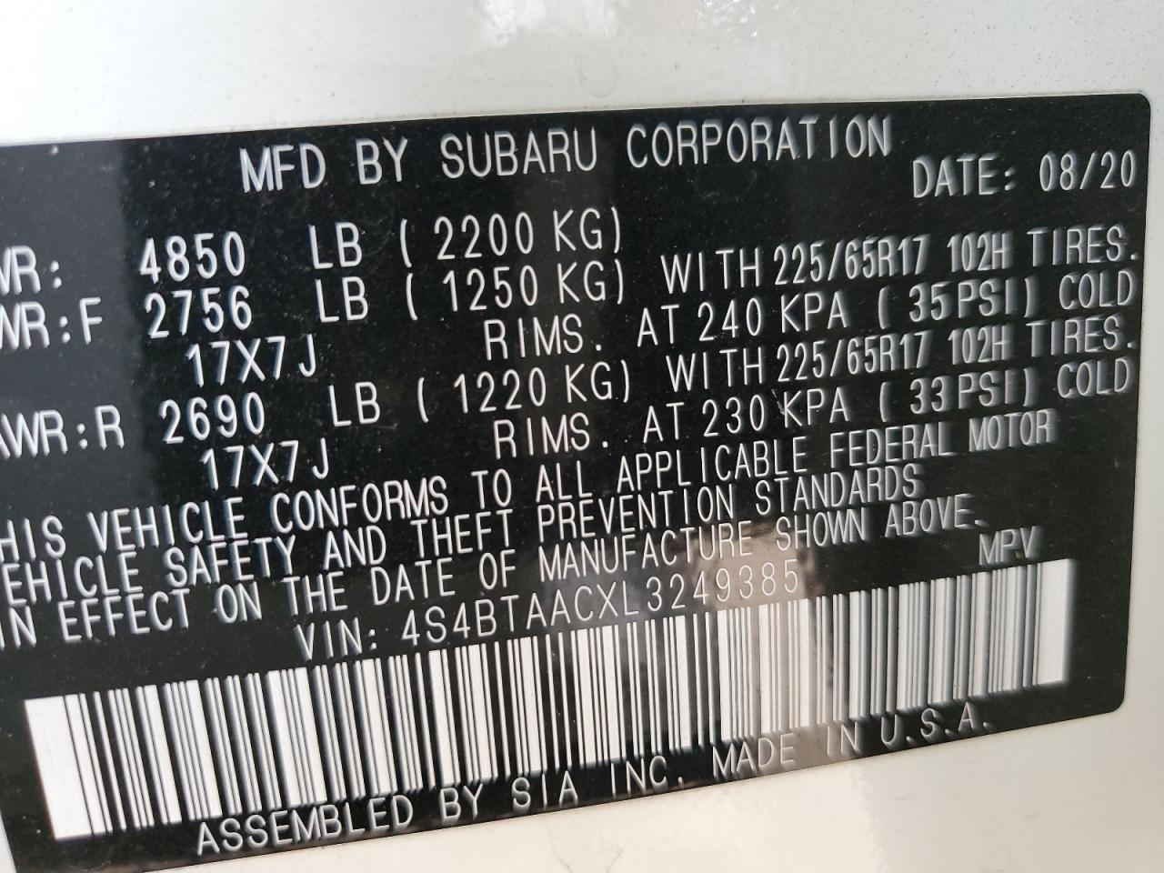 2020 Subaru Legacy - Image 13