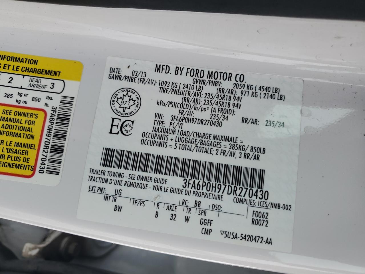 2013 Ford Fusion - Image 12