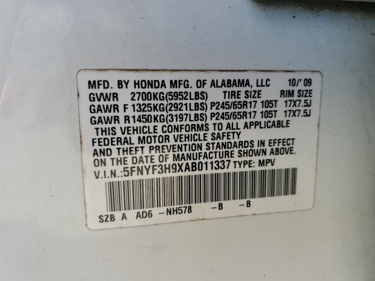 2010 Honda Pilot - Image 15