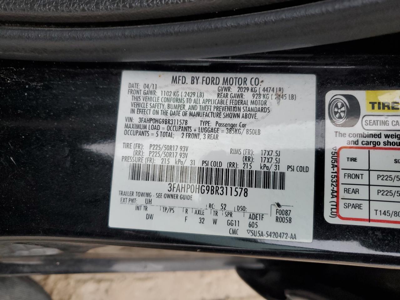 2011 Ford Fusion - Image 12