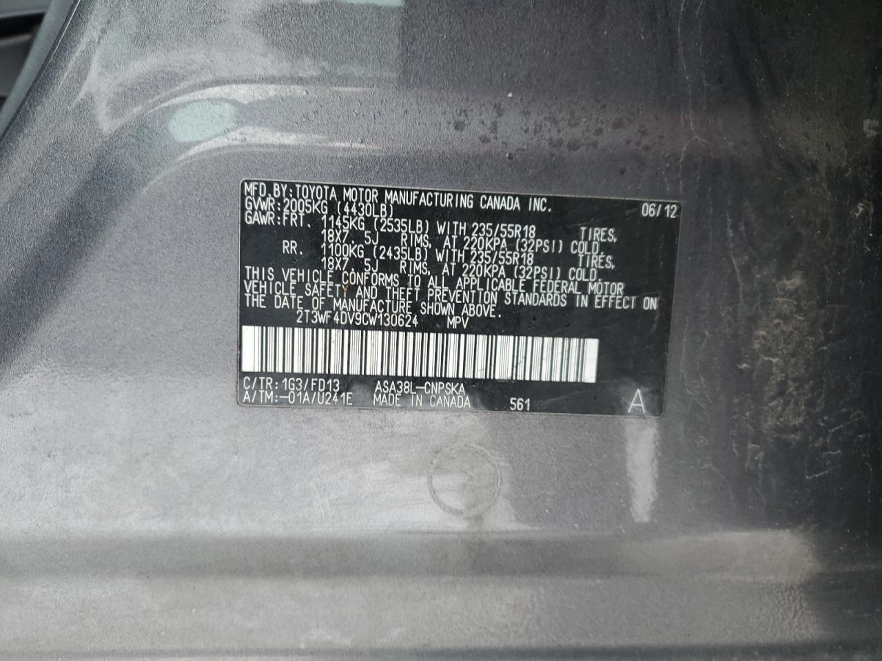 2012 Toyota RAV 4 - Image 12