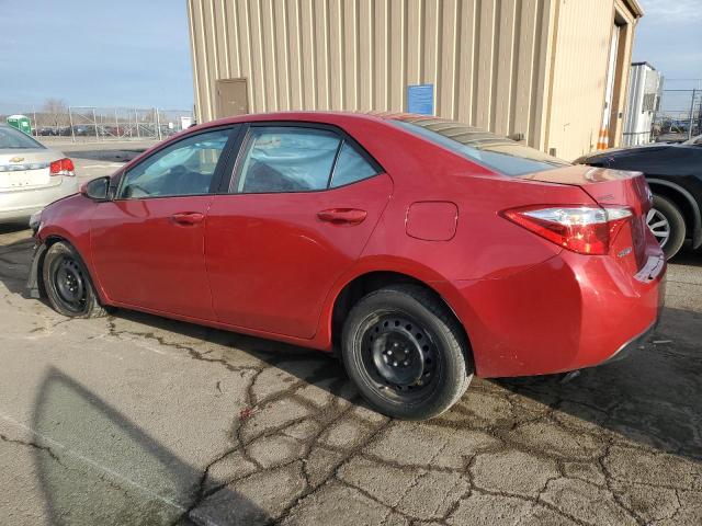 Sedans TOYOTA COROLLA 2016 Czerwony