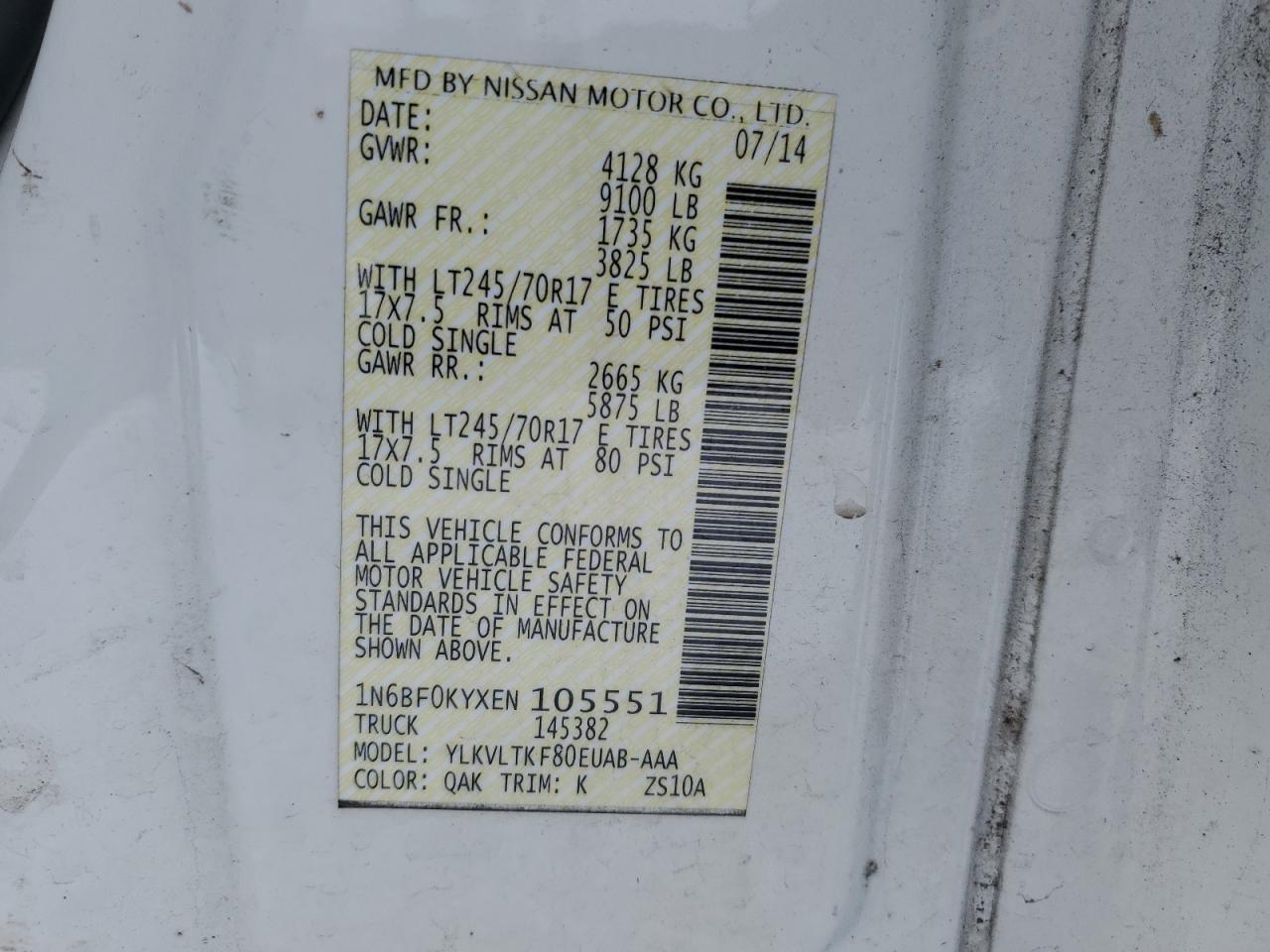 2014 Nissan NV - Image 14