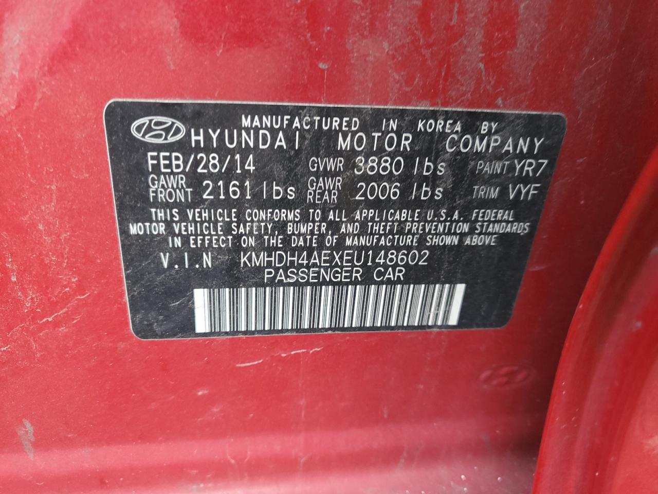 2014 Hyundai Elantra - Image 12