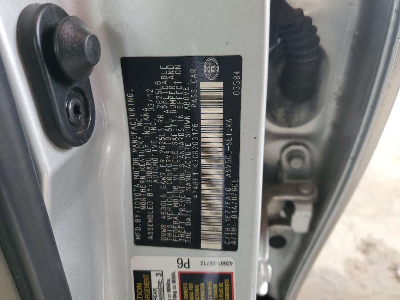 2012 Toyota Camry - Image 12