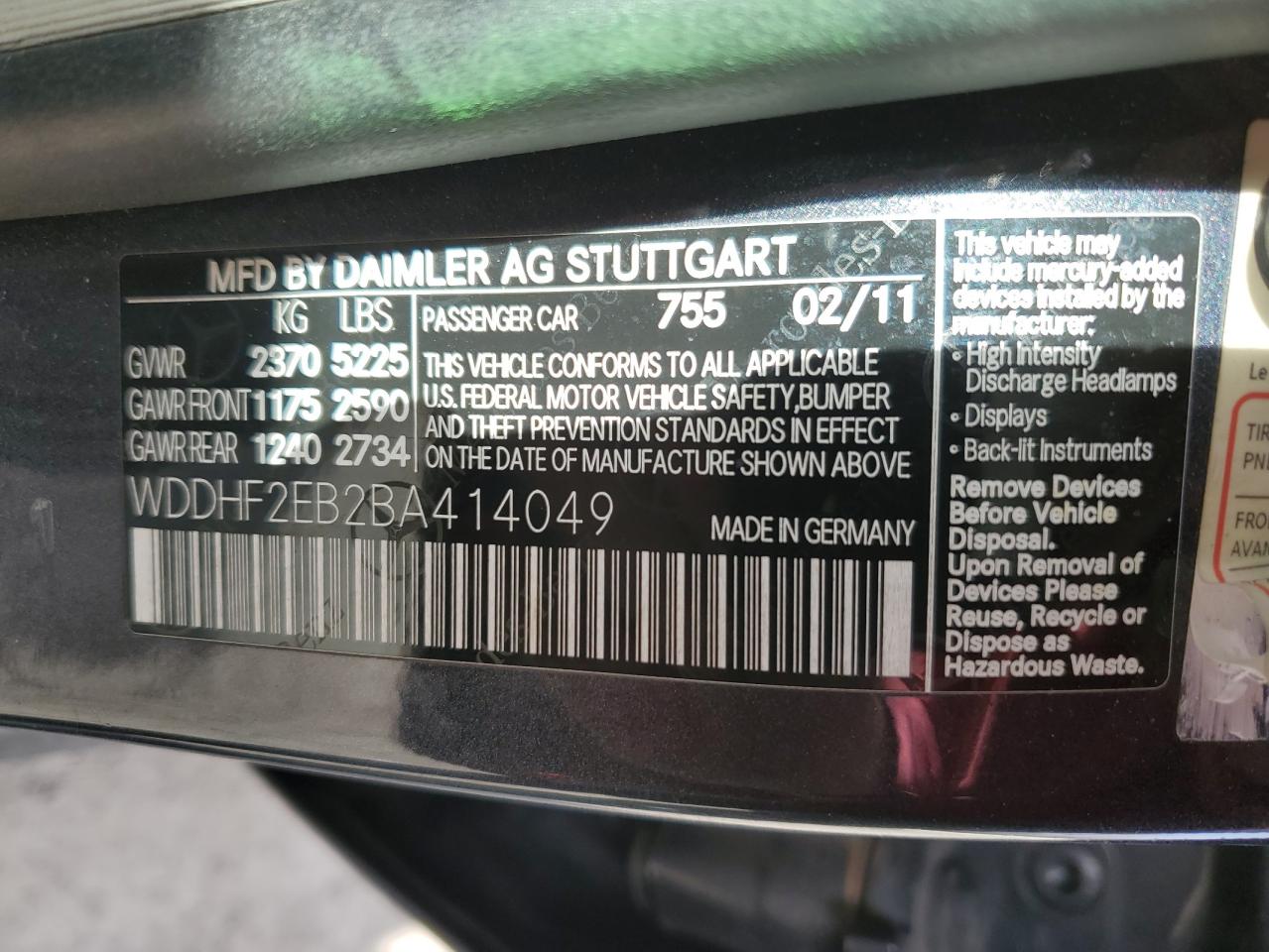 2011 Mercedes-Benz E-klasse - Image 12
