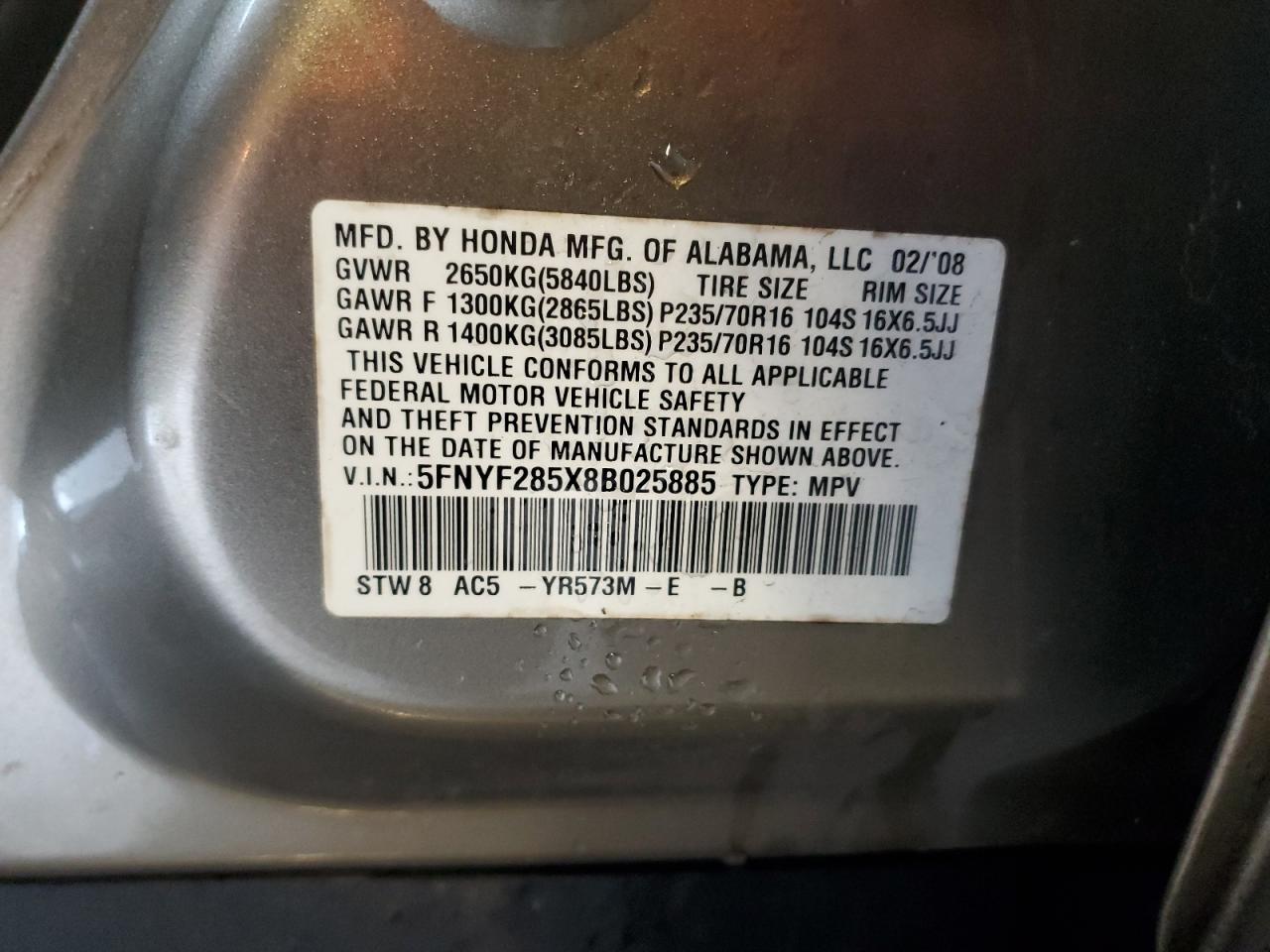 2008 Honda Pilot - Image 15