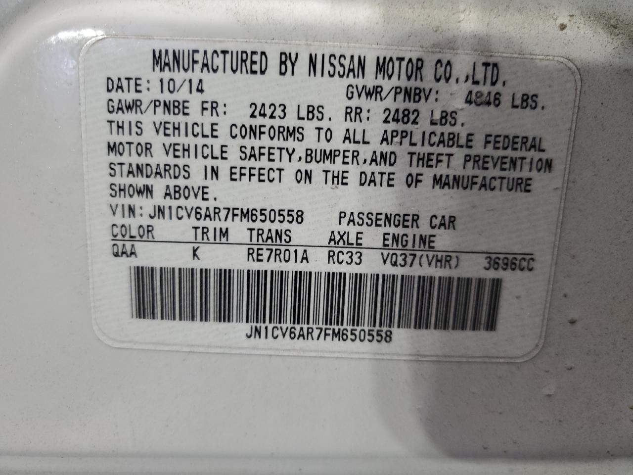 2015 Infiniti Q40 - Image 12