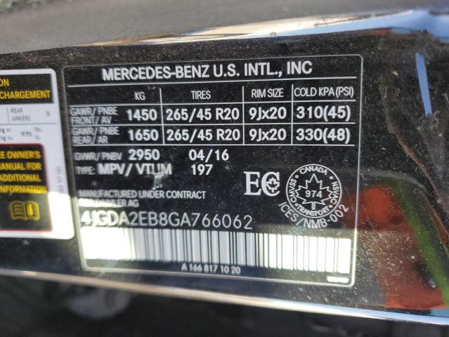 2016 MERCEDES-BENZ GLE 350D 4MATIC