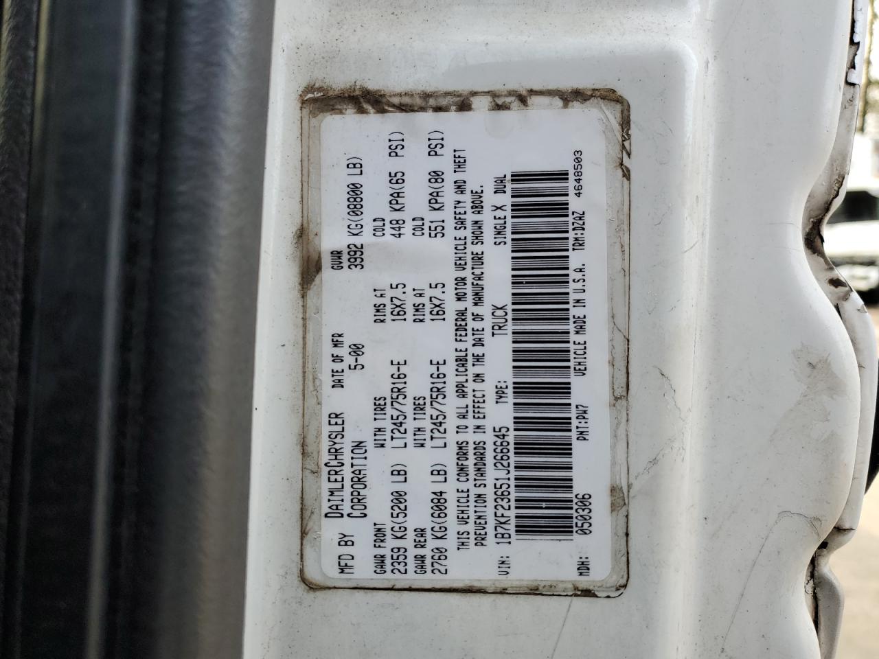 2001 Dodge RAM - Image 15