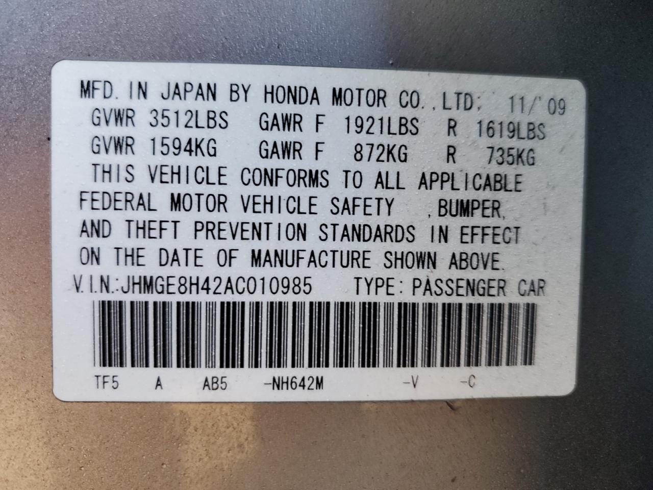 2010 Honda Fit - Image 12