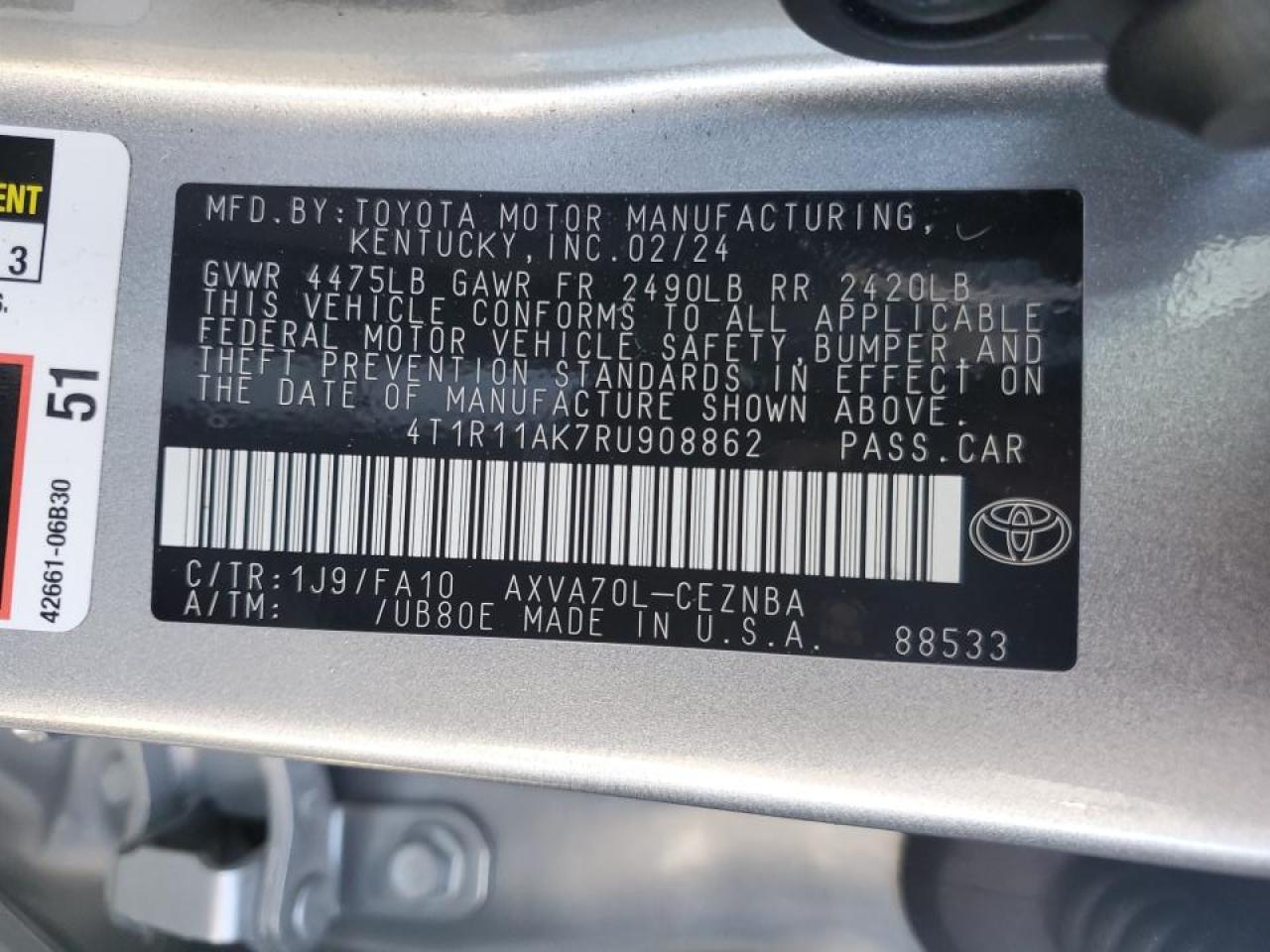 2024 Toyota Camry - Image 12