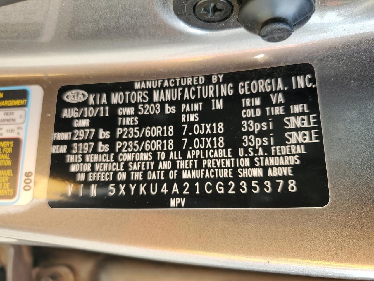 2012 Kia Sorento - Image 13