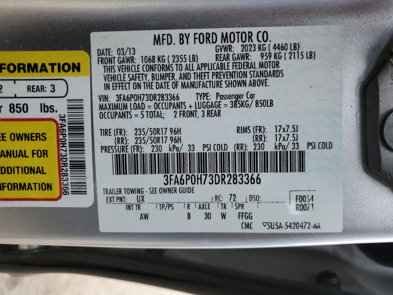 2013 Ford Fusion - Image 12