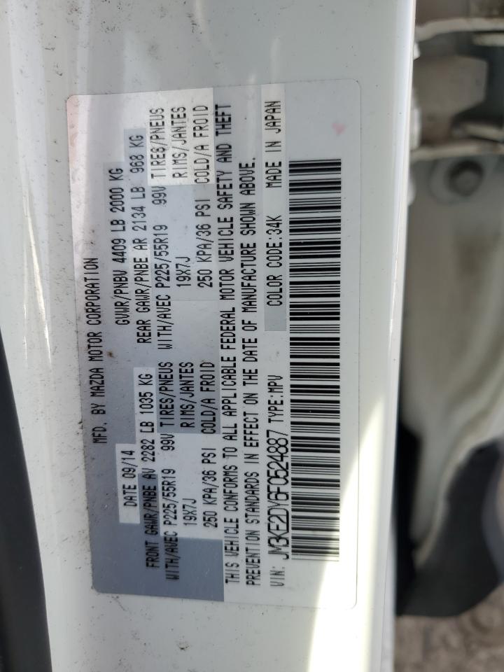 2015 Mazda Cx-5 Gt VIN: JM3KE2DY6F0524887 Lot: 47275645