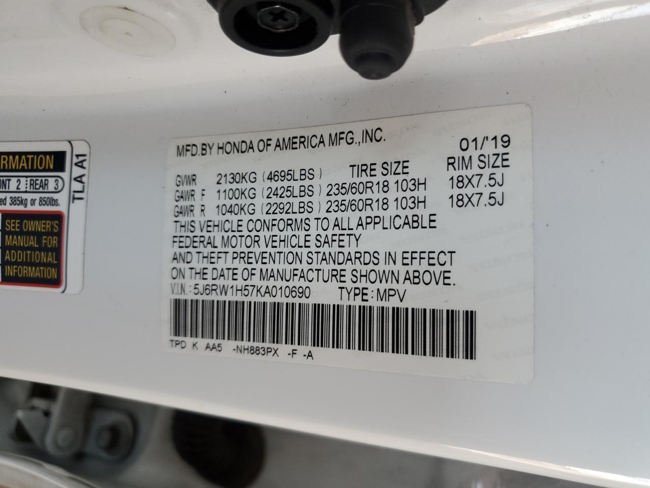 2019 Honda CR-V - Image 12