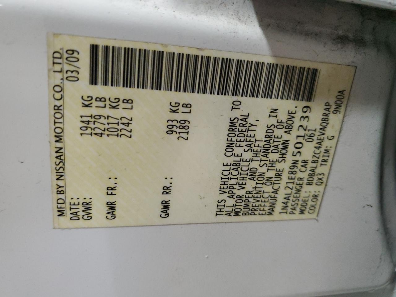 2009 Nissan Altima - Image 12