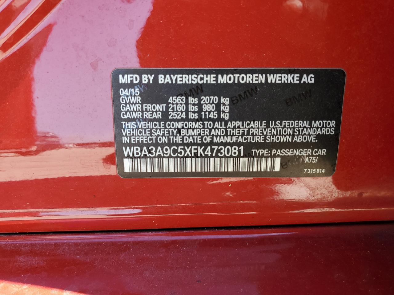 2015 BMW 3er - Image 12