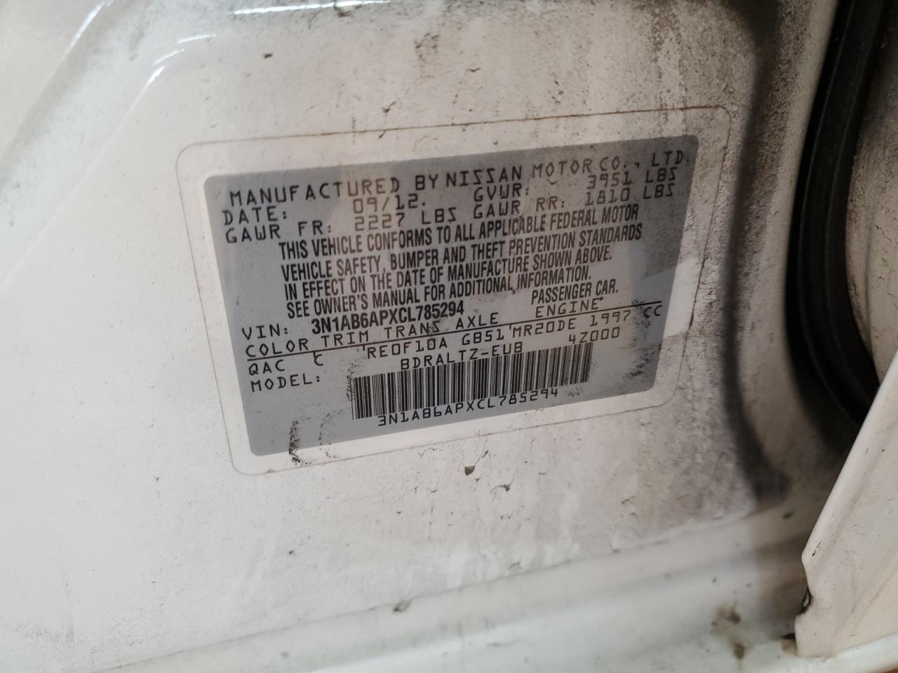 2012 Nissan Sentra - Image 13