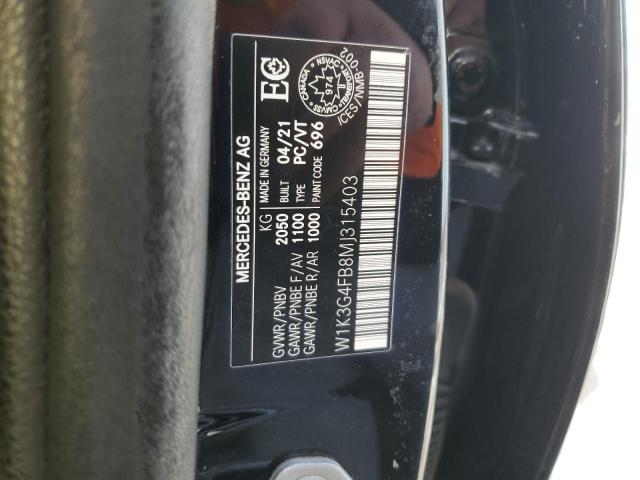 2021 MERCEDES-BENZ A 220 4MATIC
