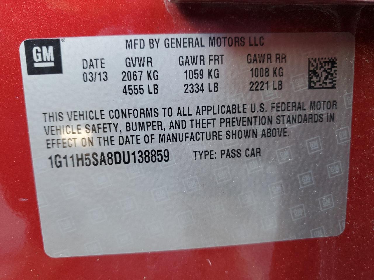 2013 Chevrolet Malibu - Image 12
