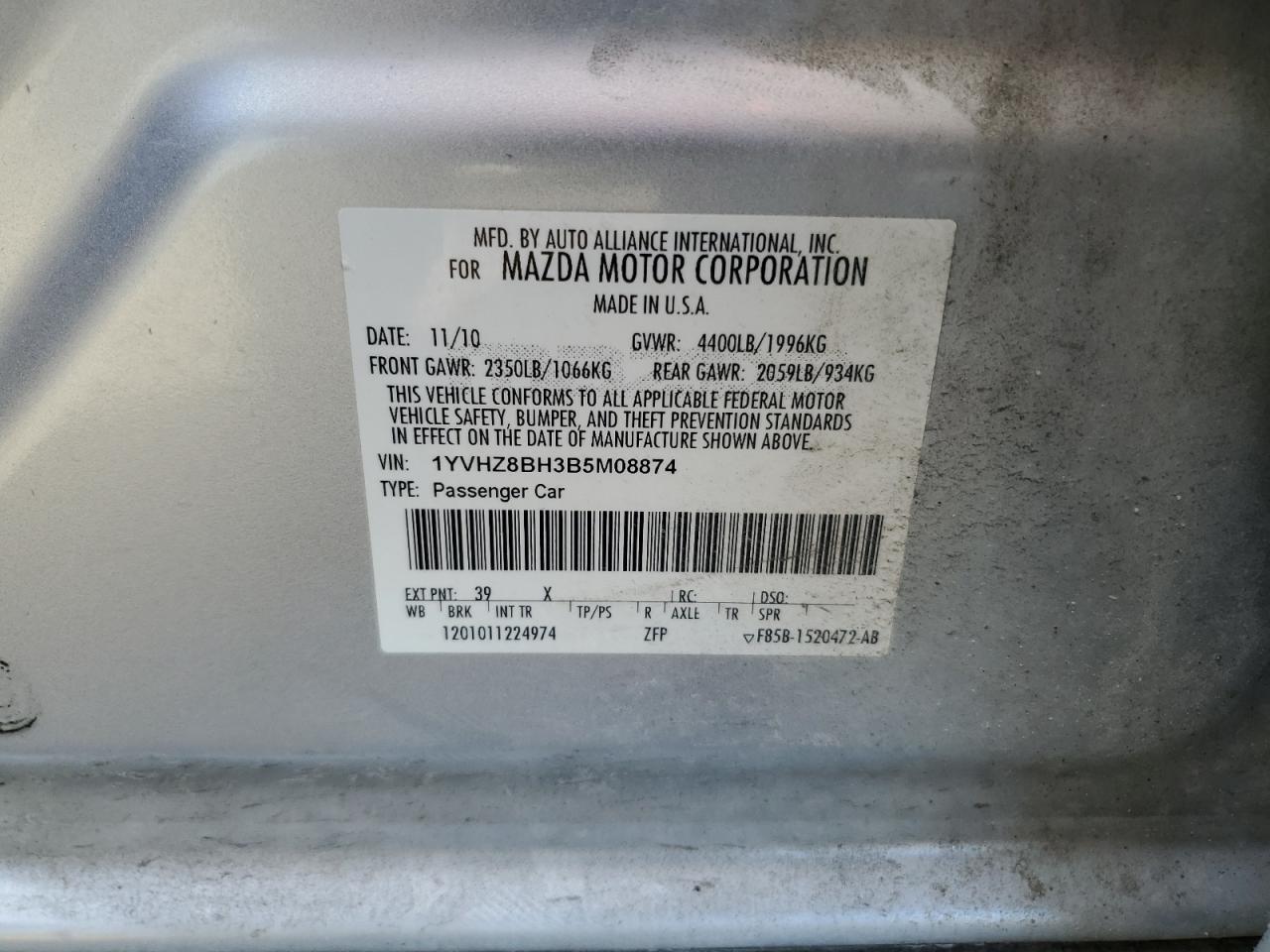 2011 Mazda 6 - Image 12
