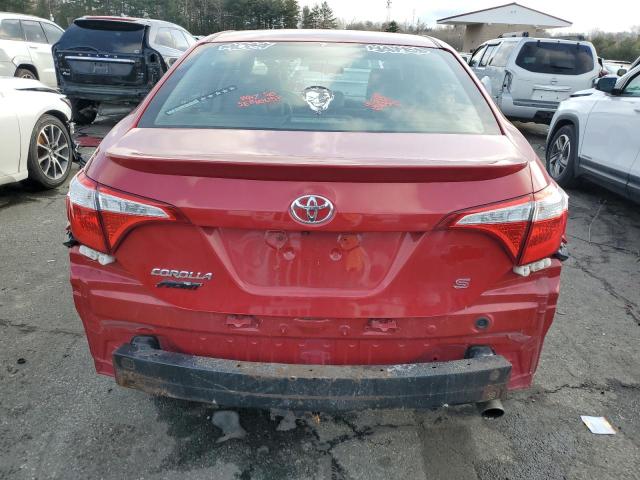  TOYOTA COROLLA 2015 Red
