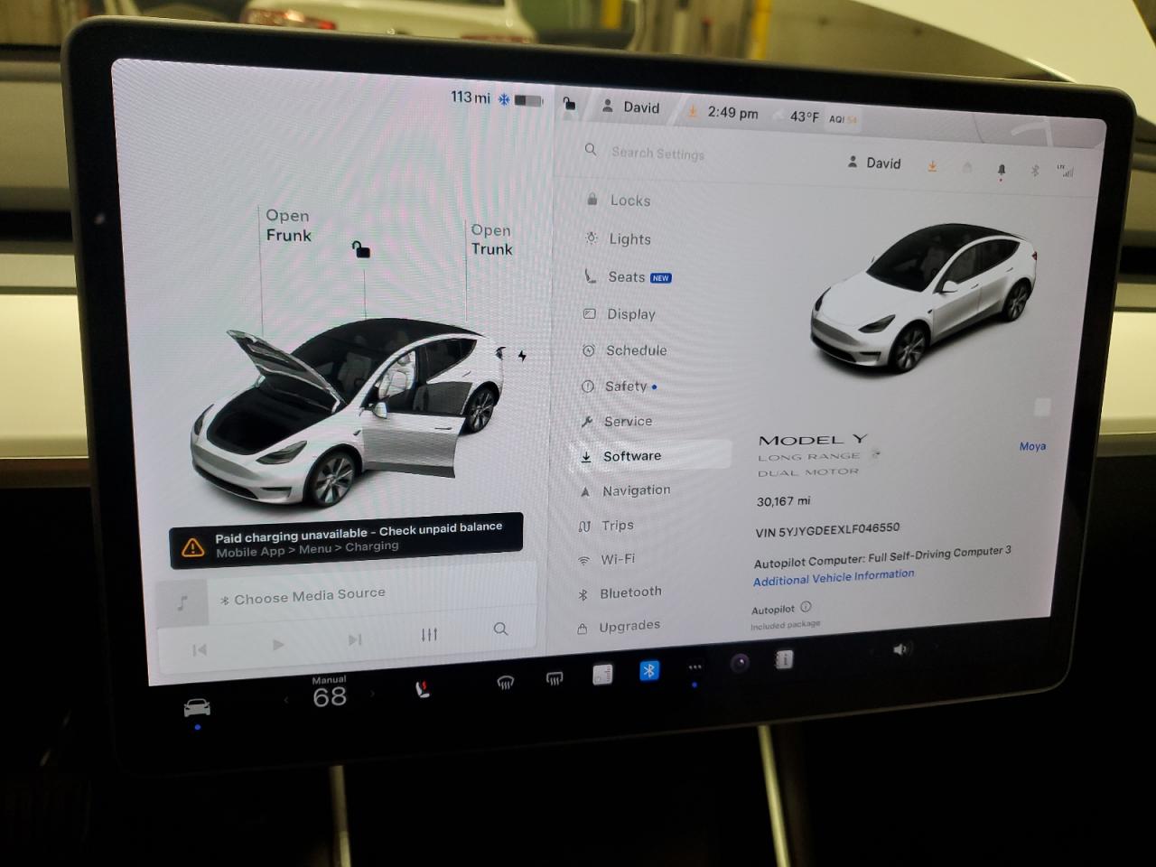 2020 Tesla Model Y VIN: 5YJYGDEEXLF046550 Lot: 44901625