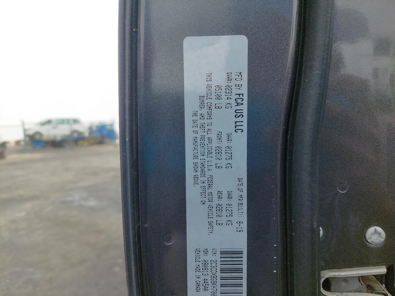2C3CDXBG9KH700137 - 2019 Dodge CHARGER - #46956625